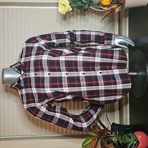 EUC Lauren Ralph Lauren Plaid Flannel Shirt - Size M